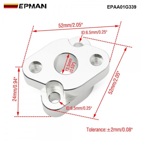 EPMAN Hybrid Oil Pan Adapter 1.8T Direct Fit for Audi TT Mk1 VW Mk4 1.8T Models Oil Drain Line EPAA01G339