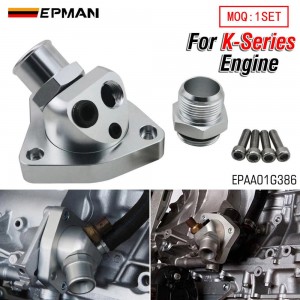 EPMAN Aluminum Thermostat Housing - Swivel Neck, 180°F Spec, Bolt-On, For K-Series K20/K24 EPAA01G386
