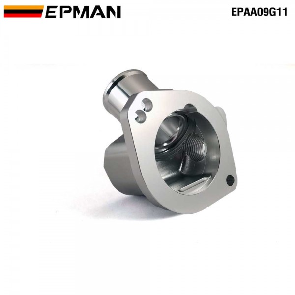 EPMAN CNC Billet Aluminum Thermostat Housing For Honda B & D Series with 1.25" AN16 Silicone Fitting EPAA09G11 EPMAN CNC Billet Aluminum Thermostat Housing For Honda B & D Series with 1.25" AN16 Silicone Fitting EPAA09G11