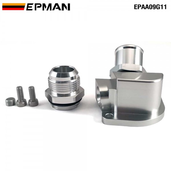 EPMAN CNC Billet Aluminum Thermostat Housing For Honda B & D Series with 1.25" AN16 Silicone Fitting EPAA09G11 EPMAN CNC Billet Aluminum Thermostat Housing For Honda B & D Series with 1.25" AN16 Silicone Fitting EPAA09G11
