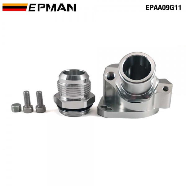 EPMAN CNC Billet Aluminum Thermostat Housing For Honda B & D Series with 1.25" AN16 Silicone Fitting EPAA09G11 EPMAN CNC Billet Aluminum Thermostat Housing For Honda B & D Series with 1.25" AN16 Silicone Fitting EPAA09G11