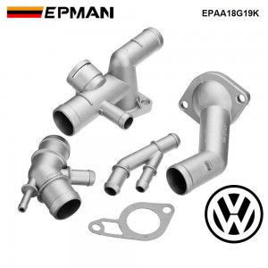 EPMAN Flange Engine Cooling Kit With Accessory Connection Connector Upgrade Kits 06A121132A For VW MK4 Golf Jetta GLI GTI TT EPAA18G19K