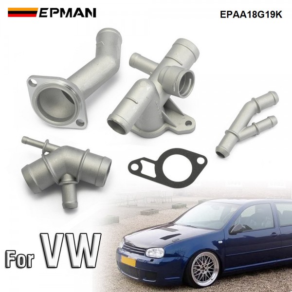 EPMAN Flange Engine Cooling Kit With Accessory Connection Connector Upgrade Kits 06A121132A For VW MK4 Golf Jetta GLI GTI TT EPAA18G19K EPMAN Flange Engine Cooling Kit With Accessory Connection Connector Upgrade Kits 06A121132A For VW MK4 Golf Jetta GLI GTI TT EPAA18G19K