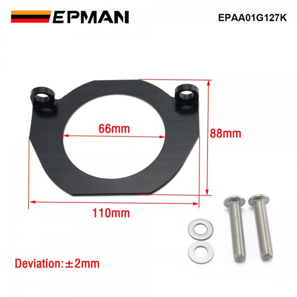 EPMAN Heavy Duty Serpentine Belt Crank Seal Guard for BMW 335i 528i 135i N54 N55 S55 EPAA01G127K