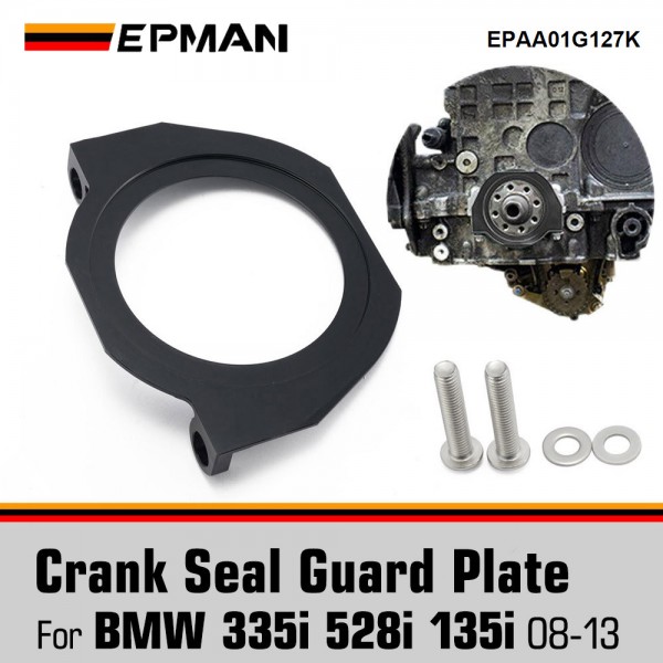 EPMAN Heavy Duty Serpentine Belt Crank Seal Guard for BMW 335i 528i 135i N54 N55 S55 EPAA01G127K EPMAN Heavy Duty Serpentine Belt Crank Seal Guard for BMW 335i 528i 135i N54 N55 S55 EPAA01G127K