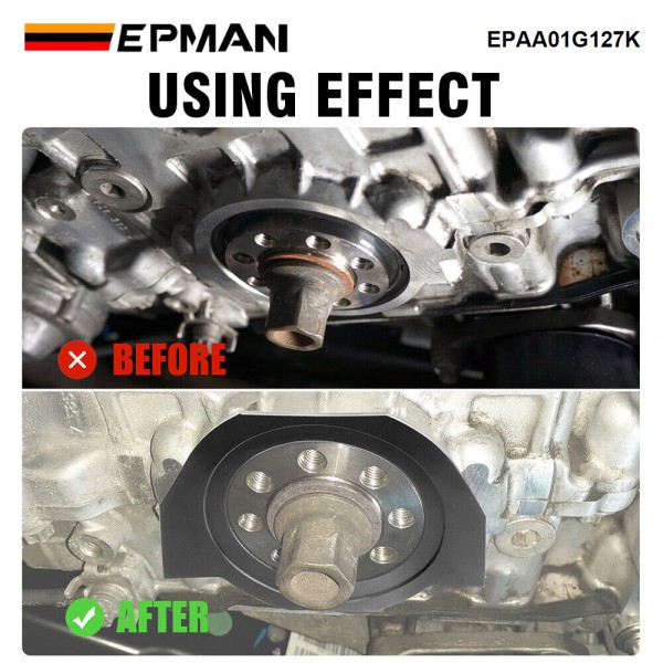 EPMAN Heavy Duty Serpentine Belt Crank Seal Guard for BMW 335i 528i 135i N54 N55 S55 EPAA01G127K EPMAN Heavy Duty Serpentine Belt Crank Seal Guard for BMW 335i 528i 135i N54 N55 S55 EPAA01G127K