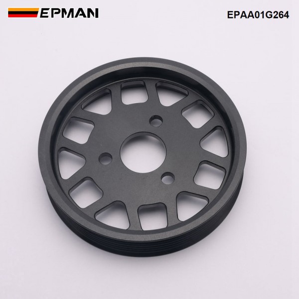 EPMAN CNC 6061-T6 Billet Aluminum Power Steering Pump Pulley for BMW 3/5/7/X3/X5/Z Series E46 E39 E38 E83 E53 E36/5 EPAA01G264 EPMAN CNC 6061-T6 Billet Aluminum Power Steering Pump Pulley for BMW 3/5/7/X3/X5/Z Series E46 E39 E38 E83 E53 E36/5 EPAA01G264
