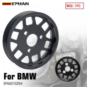 EPMAN CNC 6061-T6 Billet Aluminum Power Steering Pump Pulley for BMW 3/5/7/X3/X5/Z Series E46 E39 E38 E83 E53 E36/5 EPAA01G264