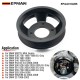 EPMAN Aluminum Water Pump Pulley for BMW M52TU/M54 Engines - CNC 6061-T6 Billet, Anodized Black, Direct Fit for E46/E39/E60/E83/E53/Z3/Z4 - Longer Life Than Plastic EPAA01G265