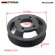 EPMAN Aluminum Water Pump Pulley for BMW M52TU/M54 Engines - CNC 6061-T6 Billet, Anodized Black, Direct Fit for E46/E39/E60/E83/E53/Z3/Z4 - Longer Life Than Plastic EPAA01G265