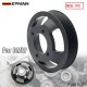 EPMAN Aluminum Water Pump Pulley for BMW M52TU/M54 Engines - CNC 6061-T6 Billet, Anodized Black, Direct Fit for E46/E39/E60/E83/E53/Z3/Z4 - Longer Life Than Plastic EPAA01G265