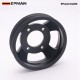 EPMAN Aluminum Water Pump Pulley for BMW M52TU/M54 Engines - CNC 6061-T6 Billet, Anodized Black, Direct Fit for E46/E39/E60/E83/E53/Z3/Z4 - Longer Life Than Plastic EPAA01G265