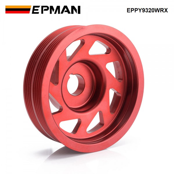 EPMAN Aluminum Crank Shaft Pulley For Subaru Impreza WRX STI Legacy With A/C EPPY9320WRX