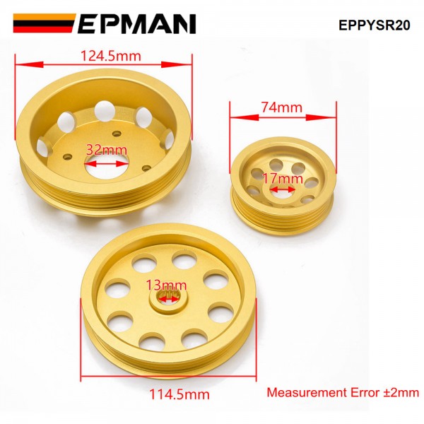 EPMAN Light-Weight Crank Pulley For Nissan Silvia S14 S15 SR20 Pulley EPPYSR20