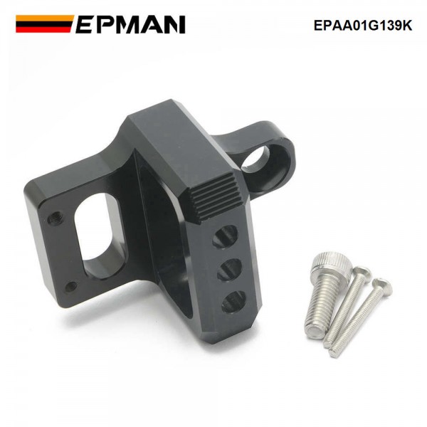 EPMAN For MAC Boost Control Solenoid Valve Mount Holder Bracket 3 Port Billet Aluminum Universal EPAA01G139K