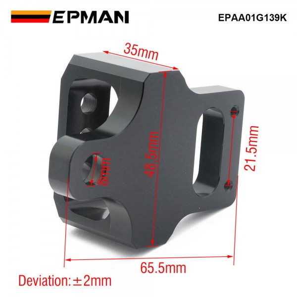 EPMAN For MAC Boost Control Solenoid Valve Mount Holder Bracket 3 Port Billet Aluminum Universal EPAA01G139K EPMAN For MAC Boost Control Solenoid Valve Mount Holder Bracket 3 Port Billet Aluminum Universal EPAA01G139K