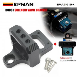 EPMAN For MAC Boost Control Solenoid Valve Mount Holder Bracket 3 Port Billet Aluminum Universal EPAA01G139K