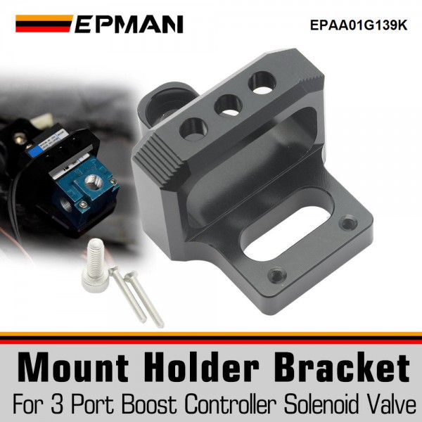 EPMAN For MAC Boost Control Solenoid Valve Mount Holder Bracket 3 Port Billet Aluminum Universal EPAA01G139K EPMAN For MAC Boost Control Solenoid Valve Mount Holder Bracket 3 Port Billet Aluminum Universal EPAA01G139K