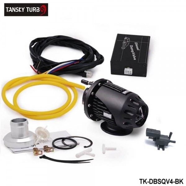 Tansky ElectrIcal Diesel SSQV4 SQV4 Blow Off Valve/Diesel Dump Valve SQV Kit (Black,Silver) TK-DBSQV4