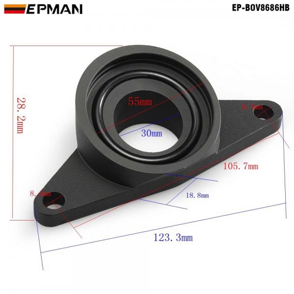 EPMAN BOV Flange Adapter Blow Off Valve For HKS SSQV SQV Adapter EP-BOV8686HB