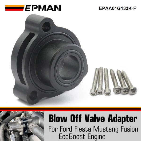 EPMAN Billet Stuff BOV Adaptor Blow-Off Valve adapter for Mustang Fusion Fiesta Escape EcoBoost Engine EPAA01G133K-F