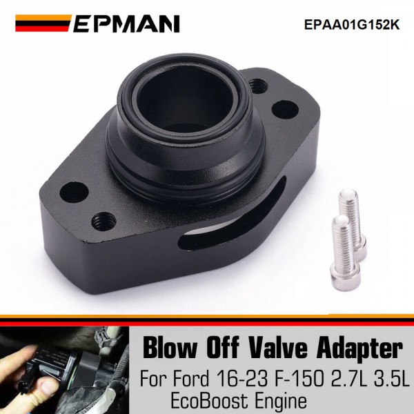 EPMAN Aluminum Turbo Blow Off Valve Adapter BOV For Ford F-150 2.7L 3.5L Ecoboost 16-23 EPAA01G152K EPMAN Aluminum Turbo Blow Off Valve Adapter BOV For Ford F-150 2.7L 3.5L Ecoboost 16-23 EPAA01G152K