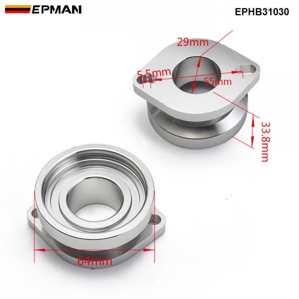 Epman Sport Billet Aluminium Type S/RS To SSQV SQV4 SQV Discharge Flange Blow Off Valve BOV Bypass Adapter Flange EPHB31030