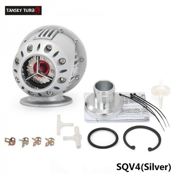 Tansky ElectrIcal Diesel SSQV4 SQV4 Blow Off Valve/Diesel Dump Valve SQV Kit (Black,Silver) TK-DBSQV4