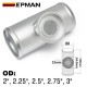 EPMAN 2" 2.25" 2.5" 2.75" 3" Aluminum Silver Frosted Turbo Blow Off Valve Flange 150mm Pipe Tube For HKS SQV EPMAN 2" 2.25" 2.5" 2.75" 3" Aluminum Silver Frosted Turbo Blow Off Valve Flange 150mm Pipe Tube For HKS SQV