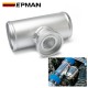 EPMAN 2" 2.25" 2.5" 2.75" 3" Aluminum Silver Frosted Turbo Blow Off Valve Flange 150mm Pipe Tube For HKS SQV 