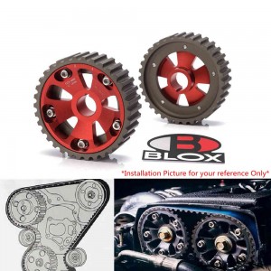 1 pair/unit Adjustable Cam Gears Alloy Timing Gear FOR DOHC B16 B17 B18 B20 B21 B-Series for HONDA CIVIC (BLUE,RED) TK-CGB16
