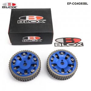 BLOX 2PCS Adjustable Cam Gears Timing Gear Pulley Kit For Mitsubishi 4G93 DOHC Engine 93-01 EP-CG4G93BL