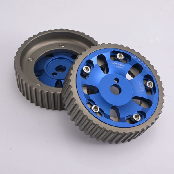 BLOX 2PCS Adjustable Cam Gears Timing Gear Pulley Kit For Mitsubishi 4G93 DOHC Engine 93-01 EP-CG4G93BL