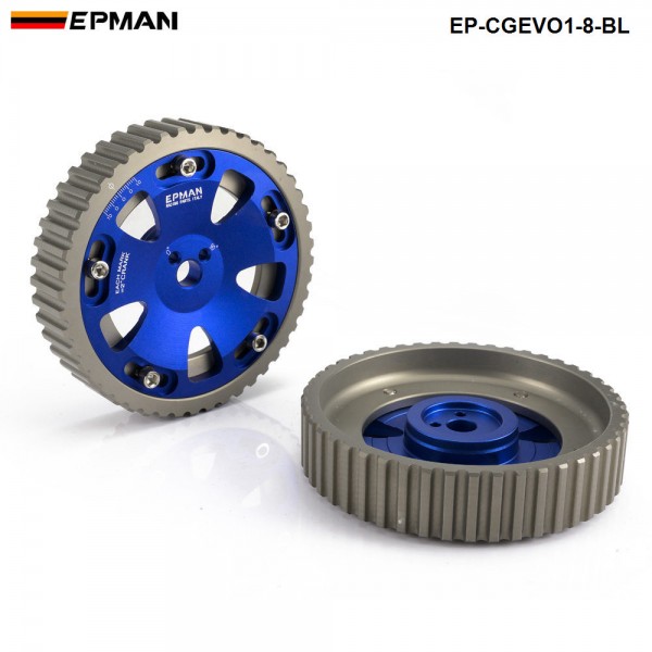 EPMAN Adjustable Cam Shaft Gear Gears For Mitusibishi Lancer Evolution EVO 1-8 4G63 4G63T EP-CGEVO1-8-BL