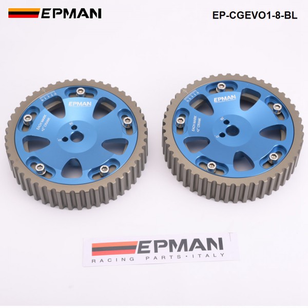 EPMAN Adjustable Cam Shaft Gear Gears For Mitsubishi Lancer Evolution EVO 1-8 4G63 4G63T EP-CGEVO1-8-BL EPMAN Adjustable Cam Shaft Gear Gears For Mitsubishi Lancer Evolution EVO 1-8 4G63 4G63T EP-CGEVO1-8-BL