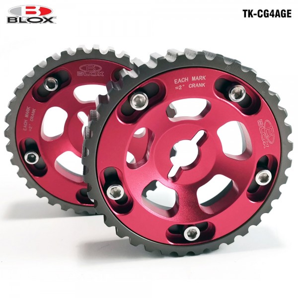 BLOX 1Pair/Set Cam Gears For Toyota All Models 84-89 4AGE (Blue,Red) TK-CG4AGE BLOX 1Pair/Set Cam Gears For Toyota All Models 84-89 4AGE (Blue,Red) TK-CG4AGE