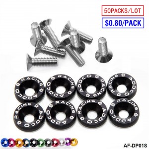 ADDCO - 50PACKS/LOT  Fender Washers Bumper Washer License Plate Bolts Kits for Honda Civic EK EP AP DC2 DC5  AD-DP01S