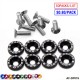 ADDCO - 50PACKS/LOT Fender Washers Bumper Washer License Plate Bolts Kits for Honda Civic EK EP AP DC2 DC5 AD-DP01S ADDCO - 50PACKS/LOT Fender Washers Bumper Washer License Plate Bolts Kits for Honda Civic EK EP AP DC2 DC5 AD-DP01S