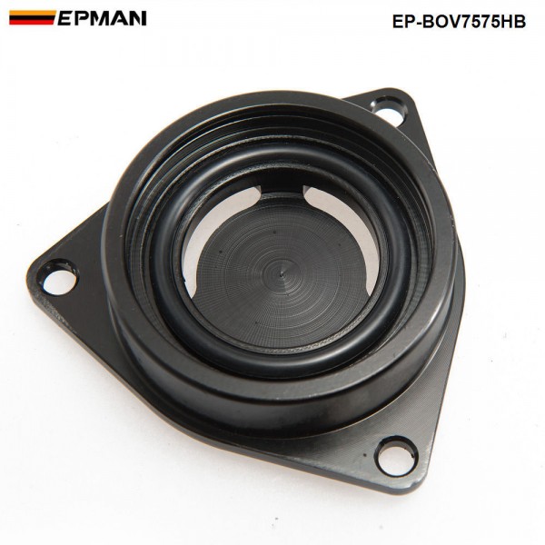 EPMANSSQV Silver/Black SQV Adaptor BOV Flange Adapte Blow Off Valve For Hyundai Genesis 2.0T Turbo 08+ EP-BOV7575HB