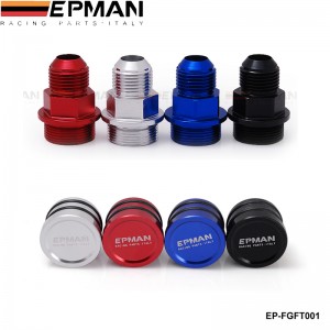 EPMAN Rear Block Breather Fittings & Plug For Honda Acura B16 B18 M28 To AN10 Fittings EP-FGFT001 