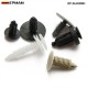 200PCS/Pack Universal Mixed Auto Fastener Car Bumper Clips Retainer Car Fastener Rivet Door Panel Fender Liner EP-SLK200H