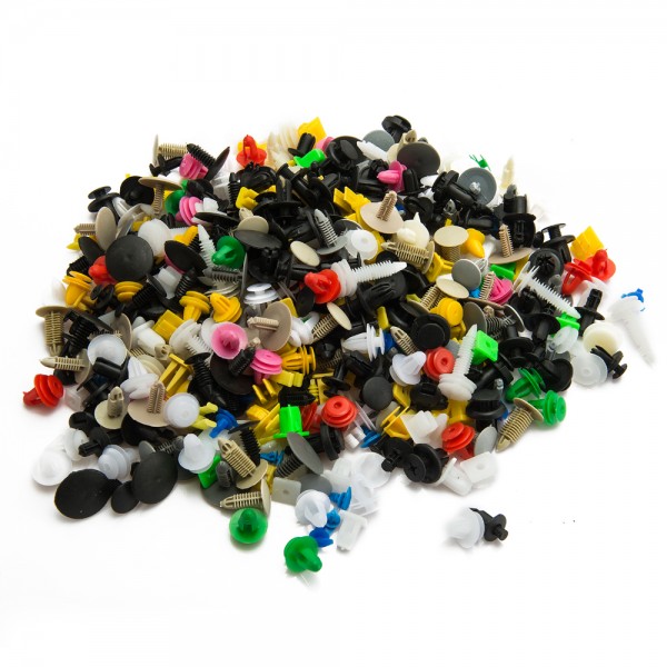  500PCS/Pack Car Door Trim Panel Clip Fasteners Auto Bumper Rivet Fastener Clip Assortments Kit Push EP-SLK500H 