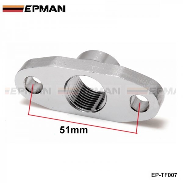 EPMAN Turbo oil drain flange For T3 T4 T04 GT40 GT50 GT55 to an10 1/2NPNT EP-TF007 EPMAN Turbo oil drain flange For T3 T4 T04 GT40 GT50 GT55 to an10 1/2NPNT EP-TF007
