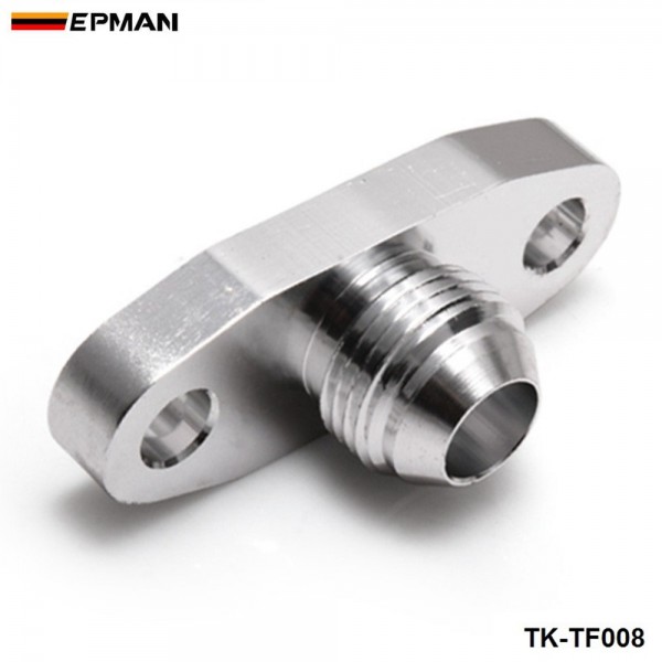 EPMAN Turbo Oil Feed Inlet Flange Gasket Adapter Kit 10AN Fitting T3 T3/T4 T04 EP-TF008 EPMAN Turbo Oil Feed Inlet Flange Gasket Adapter Kit 10AN Fitting T3 T3/T4 T04 EP-TF008