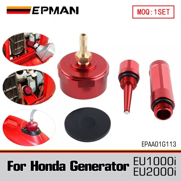 EPMAN Magnetic Dipstick Oil Dip Stick & Mess Free Oil Change Funnel & Extended Run Gas Cap Compatible To Honda EU2000i Generator EPAA01G113 EPMAN Magnetic Dipstick Oil Dip Stick & Mess Free Oil Change Funnel & Extended Run Gas Cap Compatible To Honda EU2000i Generator EPAA01G113