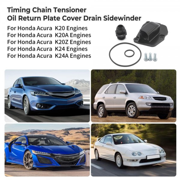 EPMAN Aluminium K Series Timing Chain Tensioner Plate 90° Black Oil Drains Catch Can For Honda Acura K20 K24 EPAA01G120 EPMAN Aluminium K Series Timing Chain Tensioner Plate 90° Black Oil Drains Catch Can For Honda Acura K20 K24 EPAA01G120