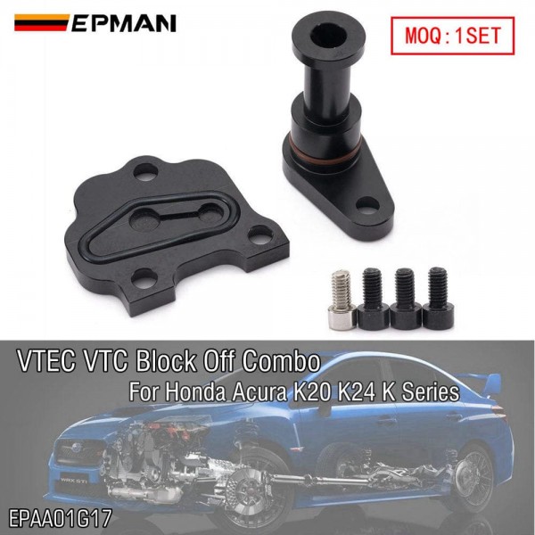 EPMAN Performance VTEC and VTC Plate Combo For Honda Acura K20 K24 K Series EPAA01G17