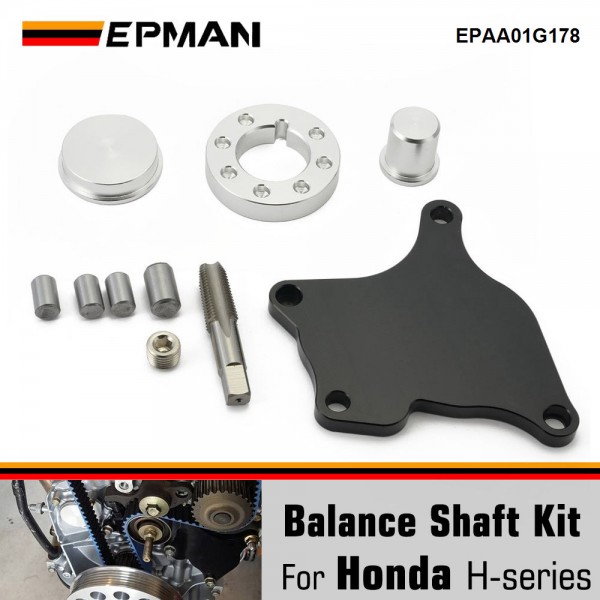 EPMAN Billet Aluminum Balance Shaft Eliminator Kit For Honda H22A4 H23 H-series VTEC EPAA01G178 EPMAN Billet Aluminum Balance Shaft Eliminator Kit For Honda H22A4 H23 H-series VTEC EPAA01G178