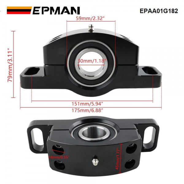 EPMAN Heavy Duty Driveshaft Bearing Carrier for Polaris RZR S 1000 XP 1000 XP 4 1000 EPAA01G182