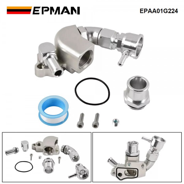 EPMAN K Series Aluminum Upper Coolant Housing Built In Filler Hose For Honda Acura Rsx Si K20 K24A1 EPAA01G224 EPMAN K Series Aluminum Upper Coolant Housing Built In Filler Hose For Honda Acura Rsx Si K20 K24A1 EPAA01G224